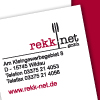 Bild: Briefbogen und Visitenkarten für rekk-net GmbH